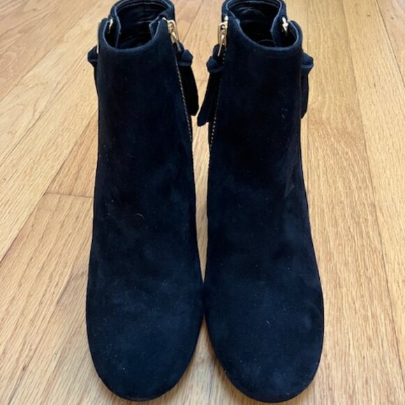 NWT Cole Haan Saylor Grand II Black block heel suede Booties 5 - Picture 3 of 11